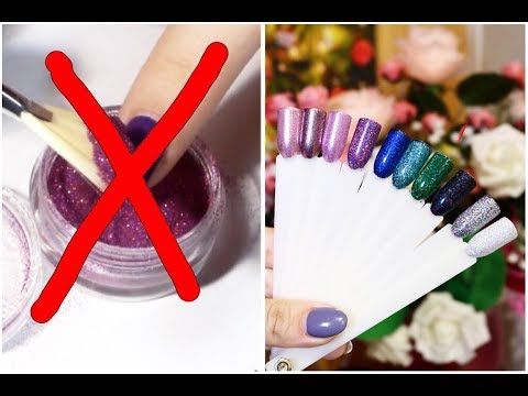 Создание изумительного маникюра с блестками на ногтях
