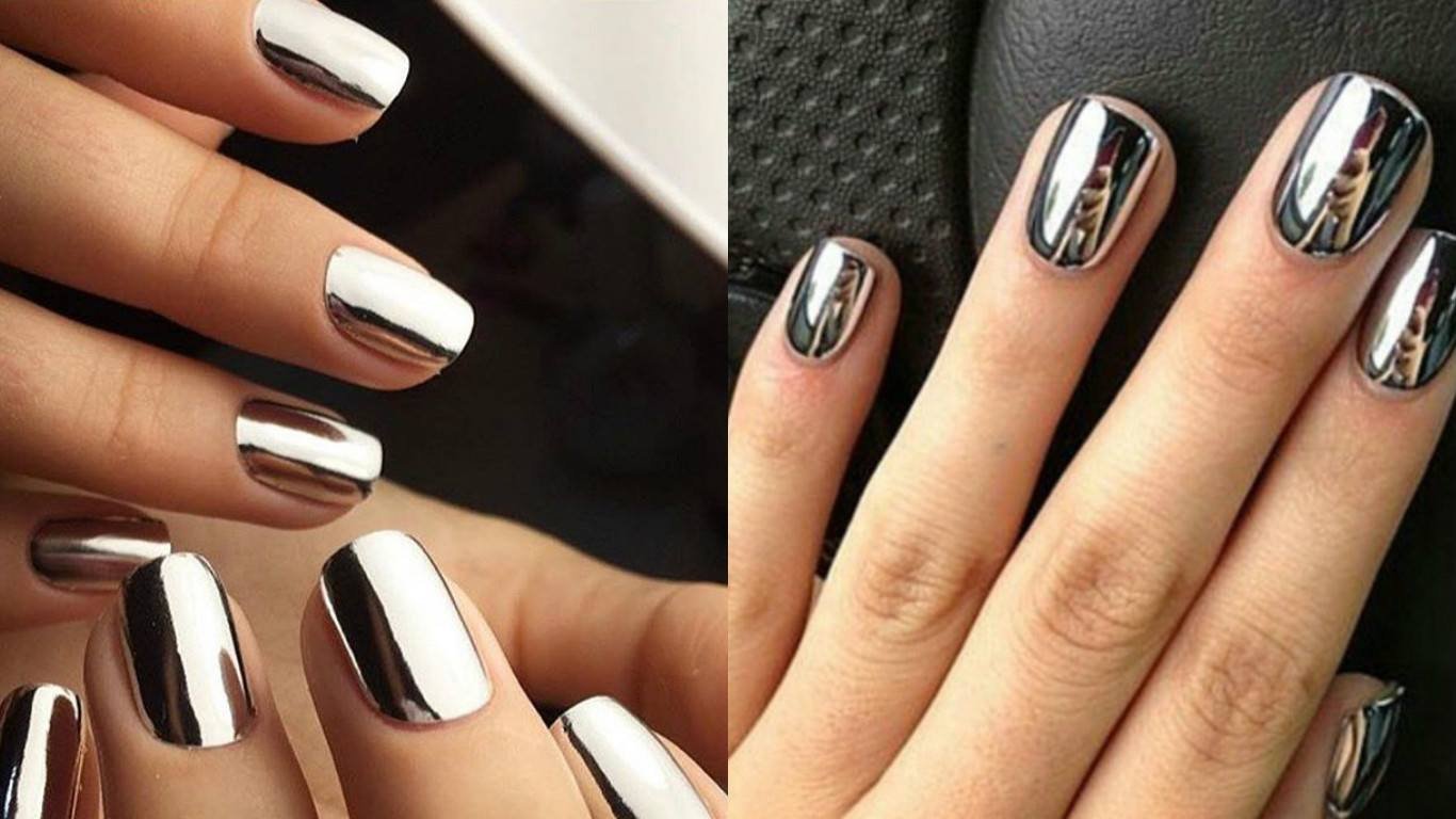 Зеркальный маникюр, создаем чарующий mirror nail art