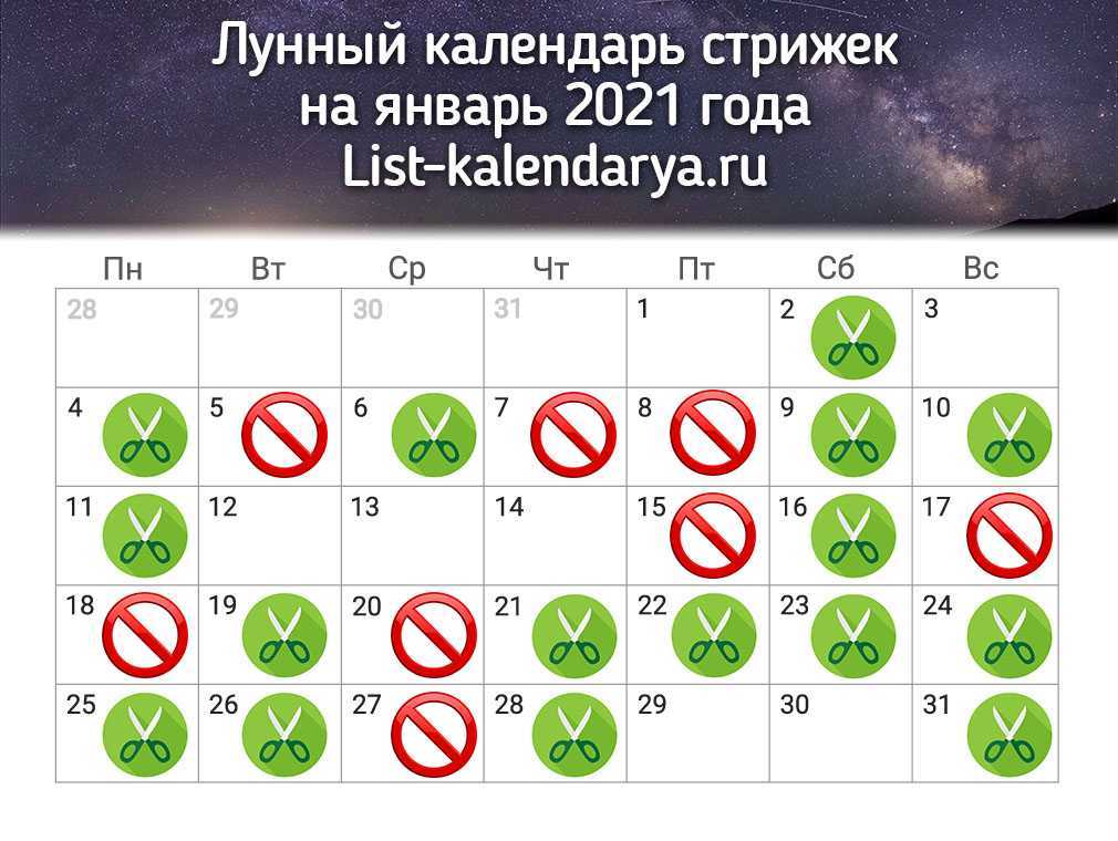 Самые благоприятные дни для стрижки волос на август 2024 года