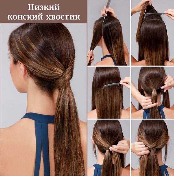 Легкие прически самой себе за 5 минут поэтапные фото