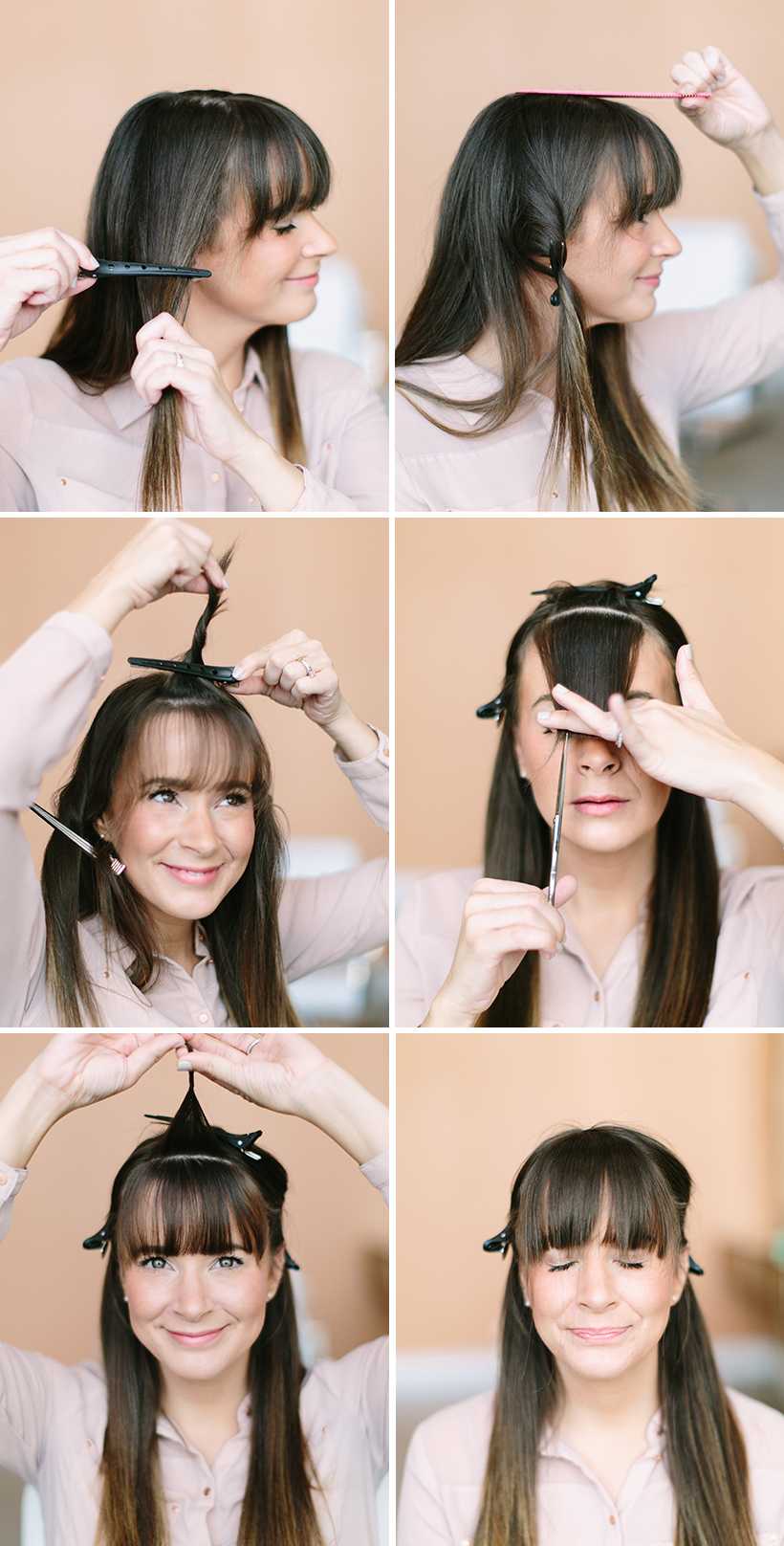 Как подстричь челку - wikihow